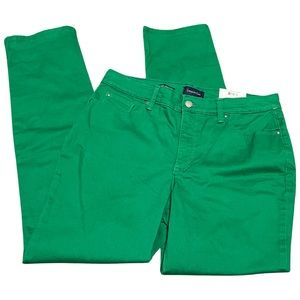 Charter Club Lexington Straight Green Pants 12